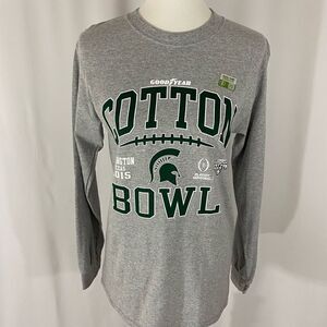NWT Blue 84 Michigan State 2015 Cotton Bowl Long Sleeve Tee